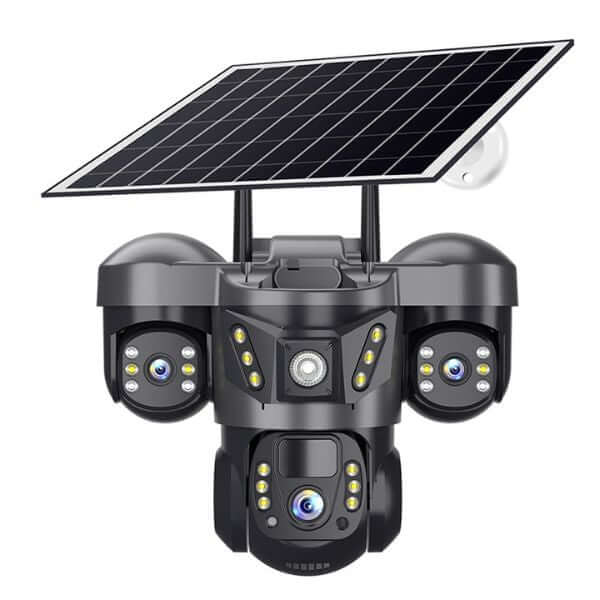 Outdoor camera for wide-area security coverage